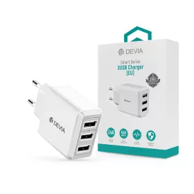   Devia Smart Series 17W 3xUSB hálózati töltő adapter - fehér