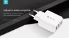 Devia Smart Series 17W 3xUSB hálózati töltő adapter - fehér
