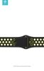 Apple Watch lyukacsos sport szíj - Devia Deluxe Series Sport2 Band - 38/40/41 mm- fekete/sárga