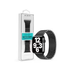   Devia Elegant Series Link Bracelet Apple Watch fém szíj - 42/44/45/49mm - fekete