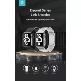   Devia Elegant Series Link Bracelet Apple Watch fém szíj - 42/44/45/49mm - ezüst