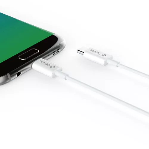 Devia Smart Series 60W PD Type-C/Type-C adat- és töltőkábel 1,2m - fehér