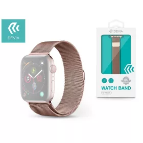   Devia Elegant Series Milanese Loop Apple Watch fém szíj - 38/40/41mm - rose gold