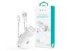 Devia Smart Series 15W 2xUSB autós töltő adapter + USB - Lightning kábel 1 m - fehér