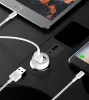 Devia Smart Series 15W 2xUSB autós töltő adapter + USB - Lightning kábel 1 m - fehér