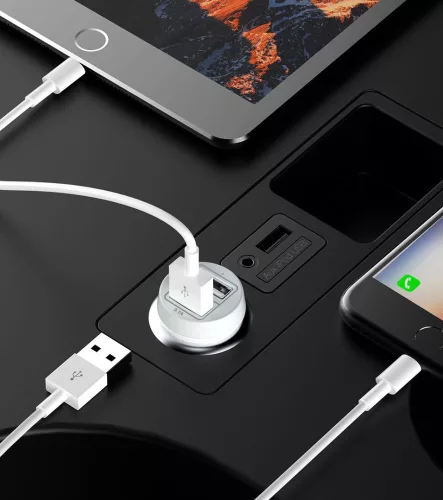 Devia Smart Series 15W 2xUSB autós töltő adapter + USB - Lightning kábel 1 m - fehér