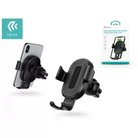   Devia Sensor 10W Qi vezeték nélküli autós töltő/tartó szellőzőrácsba - fekete
