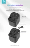Devia Global hálózati töltő utazó adapter (UK/EU/USA/USA/Japán/AU) - fekete