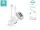 Devia Smart Series 15W 2xUSB autós töltő adapter + USB - Type-C kábel 1m - fehér