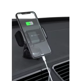   Devia Suction Pad Car Mount V2 autós tartó műszerfalra/szélvédőre - 3,5-6" méret - fekete