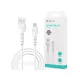Devia Kintone Cable V2 Series 10W USB/microUSB adat-és töltőkábel 1m - fehér