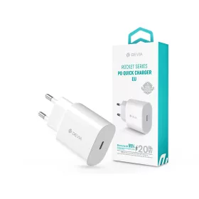   Devia Rocket Series 20W PD hálózati gyorstöltő adapter Type-C - fehér
