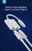 Devia Smart Series Type-C 2x Type-C audio adapter - fehér