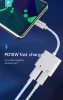 Devia Smart Series Type-C 2x Type-C audio adapter - fehér