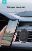 Devia szellőzőrácsba illeszthető vezeték nélküli autós töltő/tartó MagSafe      funkcióval - 15W - Devia Smart Series Magnet Car Mount With Wireless Charging - fekete