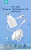 Devia Smart Series 12W 2xUSB hálózati töltő adapter + USB/Type-C kábel 1m - fehér