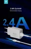 Devia Smart Series 12W 2xUSB hálózati töltő adapter + USB/Type-C kábel 1m - fehér