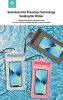 Devia univerzális vízálló védőtok max. 7" méretű készülékekhez - Devia Mobile   Phone Floating Waterproof Bag - rózsaszín