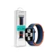 Devia Nylon Woven Braided Apple Watch szövet sport szíj - 42/44/45/49mm - bordó/narancs