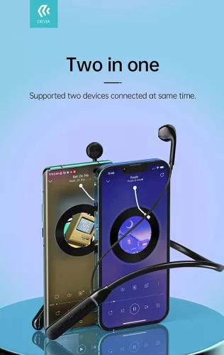 Devia Kintone Series Sport Bluetooth sztereó fülhallgató - fekete
