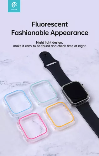 Devia Luminous Series Apple Watch szilikon védőtok - 41mm - barack