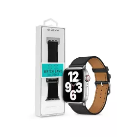   Devia Elegant Apple Watch bőr szíj - 42/44/45/49mm - fekete