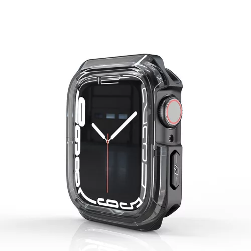 Devia Sport Series Apple Watch ütésálló védőtok - 45mm - fekete/átlátszó