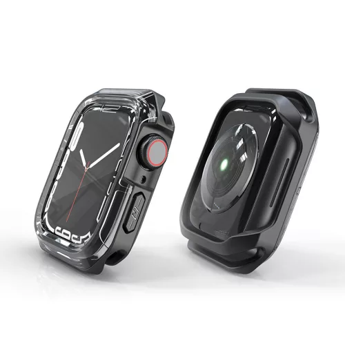Devia Sport Series Apple Watch ütésálló védőtok - 41mm - fekete/átlátszó
