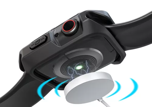 Devia Sport Series Apple Watch ütésálló védőtok - 41mm - fekete/átlátszó