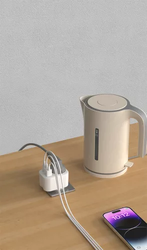 Devia Smart Series 20W PD hálózati csatlakozóaljzat 2xUSB/Type-C - fehér