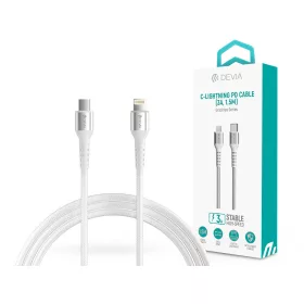   Devia Gracious Series USB Type-C/Lightning adat- és töltőkábel 1,5m - 5V/3A - fehér