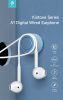 Devia univerzális sztereó felvevős fülhallgató - Type-C - Devia Kintone Series  A1 Digital Wired Earphone - fehér