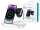 Devia Smart Series 15W Qi 3 In 1 vezeték nélküli töltő Smartphone/iWatch/Airpods - fehér