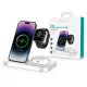 Devia Smart Series 15W Qi 3 In 1 vezeték nélküli töltő Smartphone/iWatch/Airpods - fehér