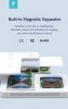 Devia Qi univerzális vezeték nélküli töltő állomás - 15W - Devia Smart Series 3 In 1 Bracket Wireless Charger for Smartphone + iWatch + Airpods - fehér