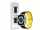 Devia Deluxe Series Sport6 Apple Watch szilikon sport szíj - 38/40/41mm - fekete/sárga
