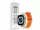 Devia Deluxe Series Sport6 Apple Watch szilikon sport szíj - 38/40/41mm - starlight/orange
