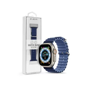   Devia Deluxe Series Sport6 Apple Watch szilikon sport szíj - 42/44/45/49mm - kék