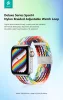 Devia Deluxe Series Sport4 Apple Watch fonott szövet sport szíj - 38/40/41mm - szivárvány