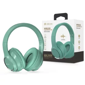   Devia Kintone Series V2 Bluetooth sztereó fejhallgató beépített mikrofonnal - zöld