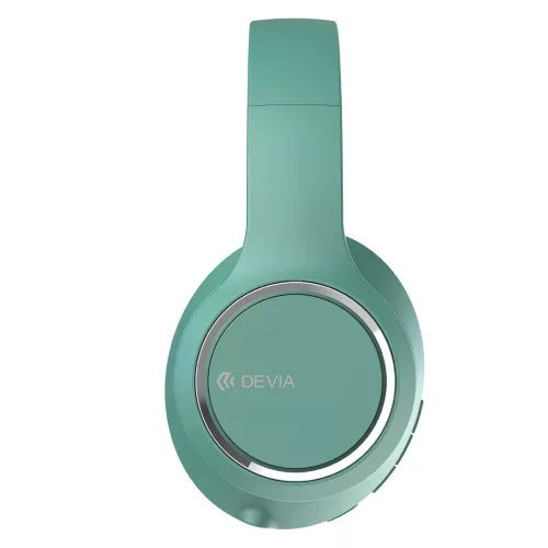 Devia Kintone Series V2 Bluetooth sztereó fejhallgató beépített mikrofonnal - zöld