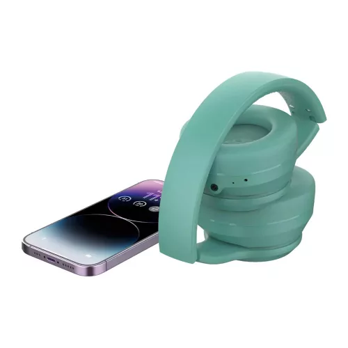 Devia Kintone Series V2 Bluetooth sztereó fejhallgató beépített mikrofonnal - zöld