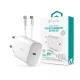 Devia Smart Series 20W PD hálózati gyorstöltő adapter V2 + Type-C/Lightning kábel - fehér