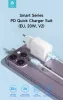 Devia Smart Series 20W PD hálózati gyorstöltő adapter V2 + Type-C/Lightning kábel - fehér