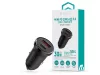 Devia Smart Series 30W PD+QC autós gyorstöltő adapter USB+Type-C - fekete