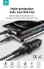 Devia Smart Series 30W PD+QC autós gyorstöltő adapter USB+Type-C - fekete