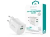 Devia Smart Series 30W GaN PD+QC hálózati gyorstöltő adapter USB+Type-C - fehér