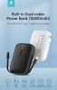 Devia Kintone Series - USB + Type-C - powerbank + Type-C/Lightning kábel -      10.000 mAh - fekete