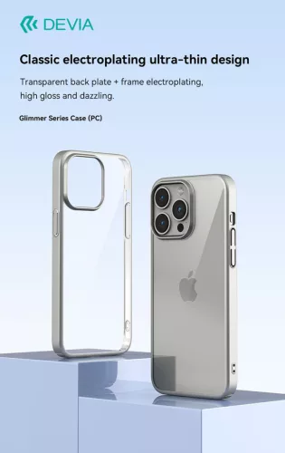 Devia Glimmer Series tok - Apple iPhone 15 Pro Max - kék