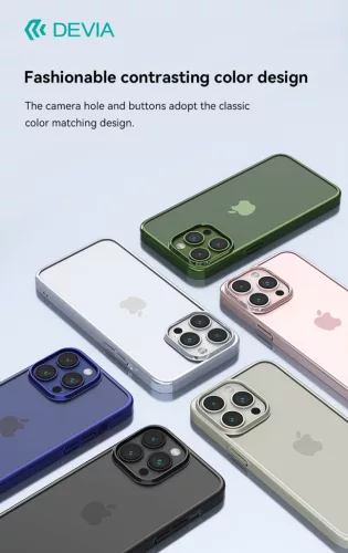 Devia Glimmer Series tok - Apple iPhone 15 Pro Max - kék